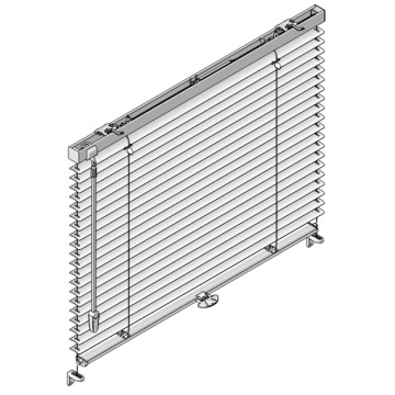 aluminium jaloezie luxaflex met handgreep