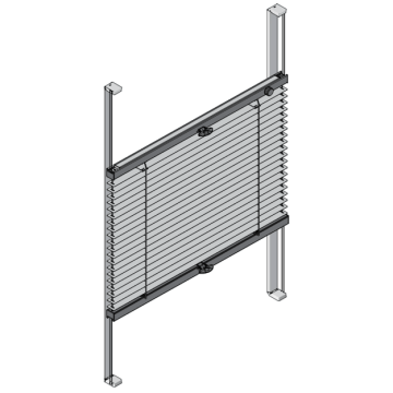 aluminium jaloezie met plakprofiel op maat