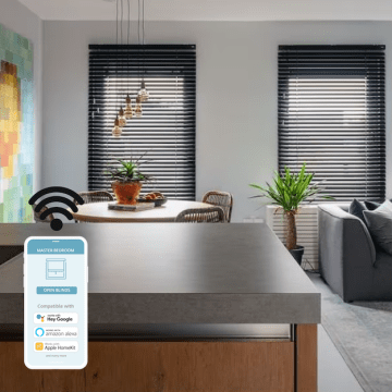 aluminium jaloezie met mobiel app bedienen