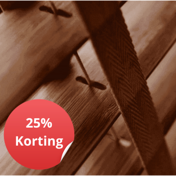 brede bamboe jaloezieen met houtnerf