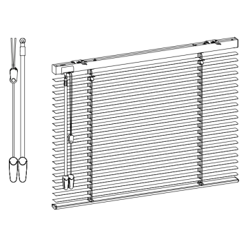 Aluminium jaloezieën op maat 25mm (standaard) Verano®