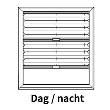 keje plissegordijnen met dag en nacht functie