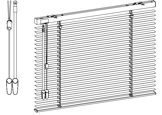 25mm aluminium jaloezie