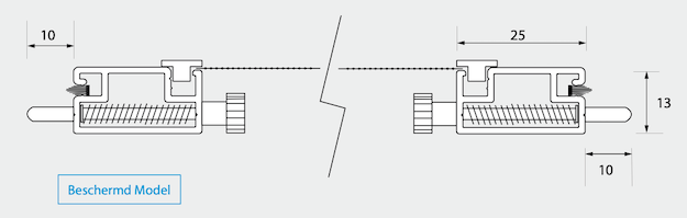 dwarsdoorsnede veerstifthor