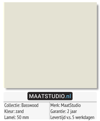 zandkleur jaloezieen op maat