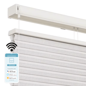 Plisségordijn elektrisch met app