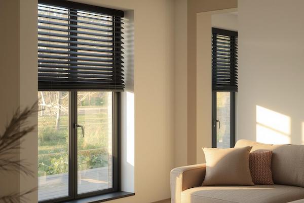 houten jaloezieen zwarte houten jaloezieen korting