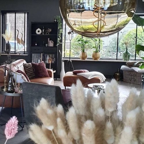 zwarte jaloezieen met ladderbanden