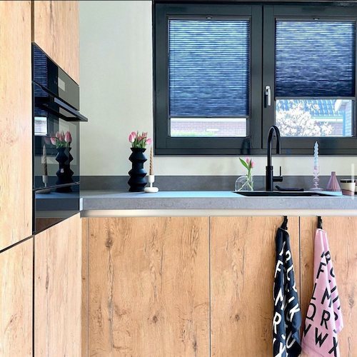 plissegordijn op maat keuken