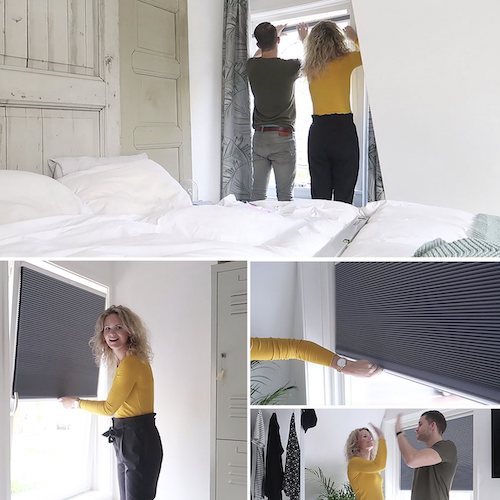 plissegordijnen op maat kiepraam slaapkamer