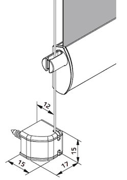 Rolgordijn met Spangeleiding
