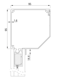 ritsscreen 95 bovenbak